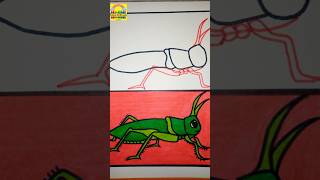 How to draw a Grasshopper easy drawing grasshopper drawing viralvideo easydrawing shorts [upl. by Hotchkiss]