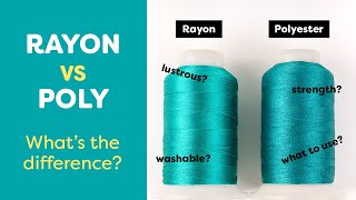 Rayon vs Polyester Threads What Are The Differences [upl. by Joane]