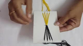 How to Make thread bracelets at home DIY friendship bracelets making tutorial [upl. by Mayes644]