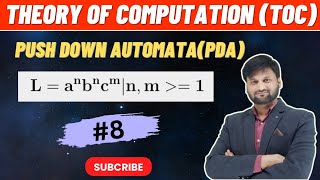 Design a PDA for anbncm CFL Language  Push down automata  Automata theory  TOC [upl. by Pat260]