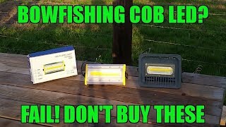 COB LED for Bowfishing Probably not a good idea [upl. by Valerye950]