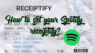 How to get your Spotify receiptify of your favourite songs amp artists  Spotify receiptify [upl. by Law]