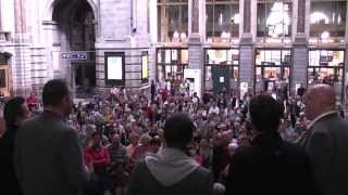 Voice Male  Live in het Centraal Station Antwerpen [upl. by Odrude]