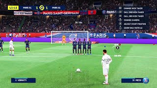 FIFA 22 Gameplay on PS4 FAT Model Team Paris Saint Germain [upl. by Nesnej]