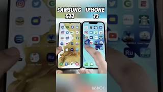 iPhone 13 vs Samsung S22 The Most Intense Speed Test of 2024 😮 Who WillDominate Shorts Viral [upl. by Joanne991]