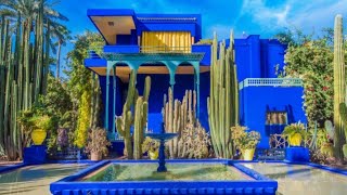 170824 Yves Saint Laurent Le Jardin Majorelle Marrakech Morocco North Africa [upl. by Anitnoc]