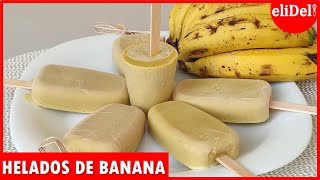 💥cómo hacer HELADOS DE BANANO🍌 CREMOSOS para NEGOCIO🤑 [upl. by Garlinda290]