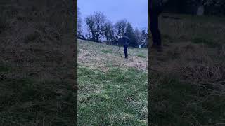 Late winter scythe mowing of tussocky overstood grass [upl. by Renfred]