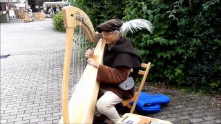 Spectaculum Renningen 2012  Arno von der Biegenburg und die Harfe [upl. by Hands]