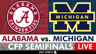 Alabama vs Michigan Live Streaming Scoreboard PlayByPlay Highlights 2024 CFP Semifinal On ESPN [upl. by Ettennej]