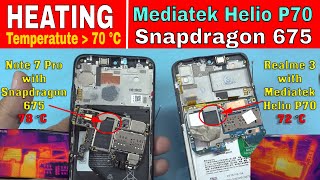 Heating Issues on Qualcomm Snapdragon 675 vs Mediatek Helio P70  Redmi Note 7 Pro vs Realme 3 [upl. by Akemehs963]