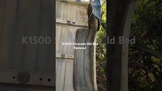 K1500 Silverado Old Bed Removal obs truck obsnation chevy automobile [upl. by Darb]