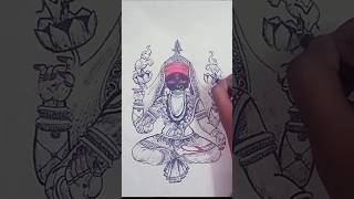 Maa kali drawing ❤ shorts shortsfeed maakali ashortaday [upl. by Haggai89]