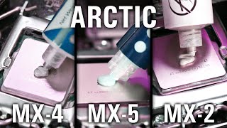 Arctic MX5 vs MX4 vs MX2 Whats the difference Also Noctua NTH1 [upl. by Airaet479]