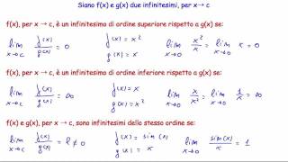 Definizione di infinitesimo e confronto tra infinitesimi [upl. by Gabriel]