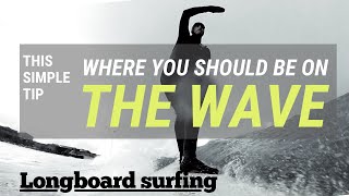 Getting the board positioned on the wave is 1  Longboard Surfing [upl. by Juliann]