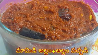 Ginger ChutneyAllam ChutneyAllam–Mamidi Allam komalis kitchen and vlogs [upl. by Raphaela]