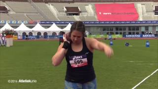 ASICS NK Atletiek 2016 Vrouwen Kogelstoten finale [upl. by Booth]