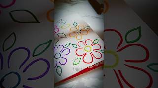 Diy easy flowerHow to decorate Diary💌youtubeshorts diy [upl. by Kolosick629]