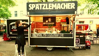 Original German Pasta with a lots of Cheese  Street Food Berlin Germany [upl. by Lerrad]