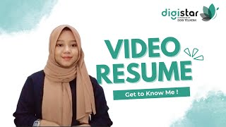 Video Resume Digistar Internship DDB Telkom  Data Scientist [upl. by Massie]