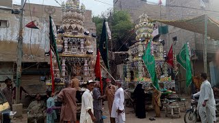 SIDDIQUI BHAI TAZIA LATIF TAZIA FAIZAN TAZIA CHEENA TAZIA 10 MUHARRAM IN KARACHI 🇵🇰 2024 muharram [upl. by Mcdowell256]