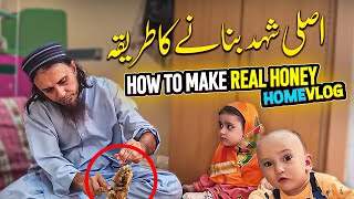 Mufti Tariq Masood Vlogs How To Make Real Honey [upl. by Petras]