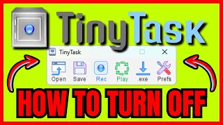 How To TURN OFF TinyTask QUICK amp EASY 2024 [upl. by Nylloh518]