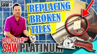 DIY Home Repair Projects  Cracked or Broken Ceramic Tile Replacement Shower 🚿 Bathroom 🛁 amp Floor [upl. by Duahsar]