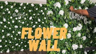 ROSEMORNING FLOWER WALL UNBOXING  HOW TO ATTACH SIGNAGE TO BACKDROP  Tutorial [upl. by Franck]