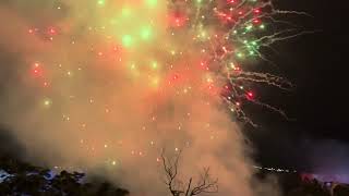 Niagara falls night view with fireworks Calgary Canada [upl. by Marder]