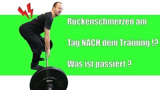 Rückenchmerzen NACH dem Training  Das solltest du tun ➡➡➡ [upl. by Yorgerg]