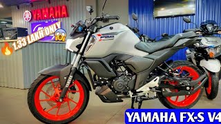 Newly YAMAHA FZS V4 On Road Price Mileagefull detailed Review [upl. by Ynohtnaleahcim]