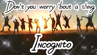 Dont You Worry Bout a Thing by Incognito [upl. by Anehs]