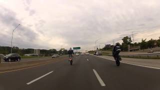 Bikers Wheelie Behind Cops ROC2012 [upl. by Berkly]