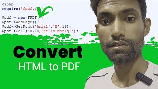 How to Convert HTML to PDF in PHP [upl. by Imak]