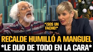 RECALDE HUMILLÓ A MANGUEL QUE LO TRATÓ DE FASCISTA EN LA CARA [upl. by Ihsakat446]