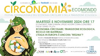 Economia circolare transizione ecologica riciclo dei materiali [upl. by Gladine675]