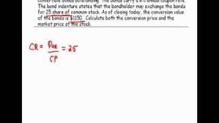 Conversion Value of a Convertible Bond  CFP Tools [upl. by Ylen]