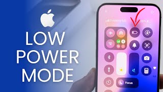 iOS 18 How To Add Low Power Mode To Control Center On iPhone [upl. by Magdau]