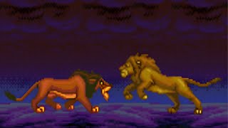 The Lion King All Bosses No Damage With Ending GenesisMegadrive [upl. by Candida]