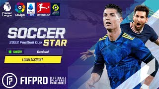 Soccer Star 2022 Football Cup  CBT Gameplay AndroidiOS  Licensed by FIFPro ft Ronaldo Messi [upl. by Anet]