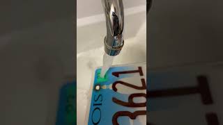 Hot water license plate sticker removal [upl. by Burman441]