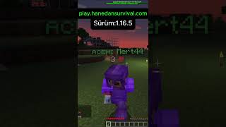 Sevinçten beni öldürdü d minecraft minecraftsurvival [upl. by Nauqaj]