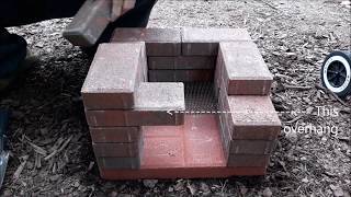 How to build a Brick Rocket Stove  wood power [upl. by Chrisy226]