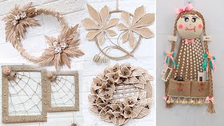 10 Jute Wall Hanging Craft Ideas  Best Compilation  Jute Decor [upl. by Yankee629]