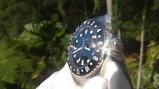 Squale 30 atmos 1545 Black GMT Ceramica Dive Watch [upl. by Elcarim]