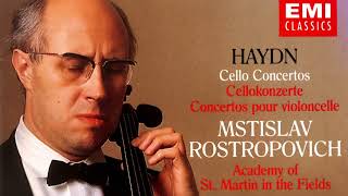 Haydn  The Cello Concertos  Presentation recording of the Century  Mstislav Rostropovich [upl. by Amilb]