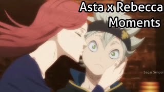 Asta and Rebecca Moments ❤️  Black Clover [upl. by Eidahs519]