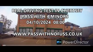 REAL DRIVING TEST ROUTE IN CHERTSEY 3 [upl. by Thay]